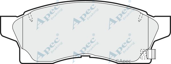 APEC BRAKING Комплект тормозных колодок, дисковый тормоз PAD787